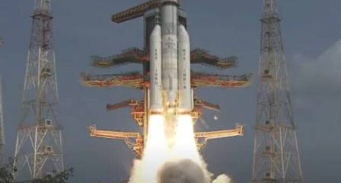 ISRO’s heaviest rocket LVM3 carrying 36 satellites blasts off from Sriharikota