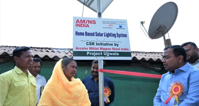 AM/NS India turns Sagasahi into a model solar village