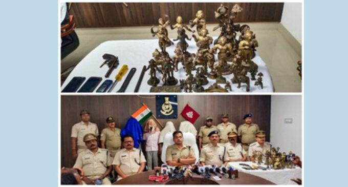 31  stolen  idols seized-  four including three  from  Uttar Pradesh  arrested