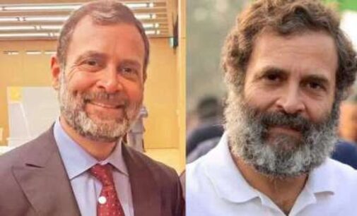 Trimmed beard, short hair, sharp suit: Rahul Gandhi has a new look for Cambridge talk