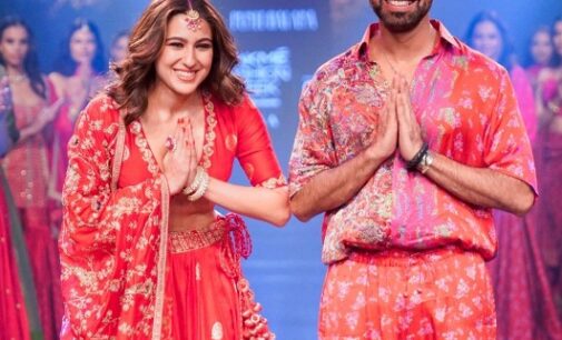 Sara Ali Khan walks ramp at Lakme Fashion Week for designer Punit Balana