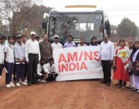 AM/NS India extends school bus support to students of board examination