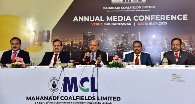 MCL records highest ever coal production of 193.3 MT in FY 2022-23