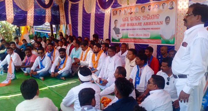 District Congress Committee launches “Jay Bharat Abhiyan” campaign in Malkangiri