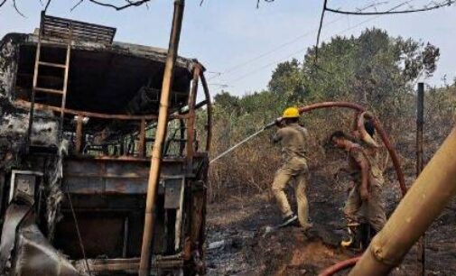 କଟକରେ ଜଳିଗଲା ବସ୍, ଲିଙ୍କରୋଡ୍‌ରେ ଛିଡା ହୋଇଥିଲା ଗାଡ଼ି