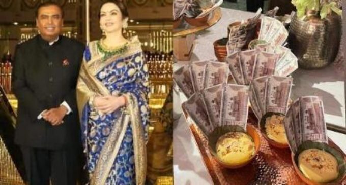 Ambanis served NMACC guests halwa with Rs 500 notes! But, there is a twist