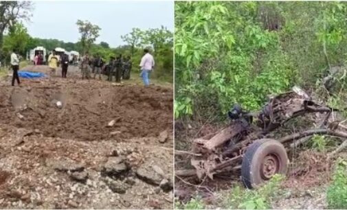 Ten police personnel, driver killed in blast carried out by Naxalites in Chhattisgarh’s Dantewada