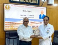 AIIMS Bhubaneswar President Dr. A K Bisoi’s maiden visit to the institute after assuming the post