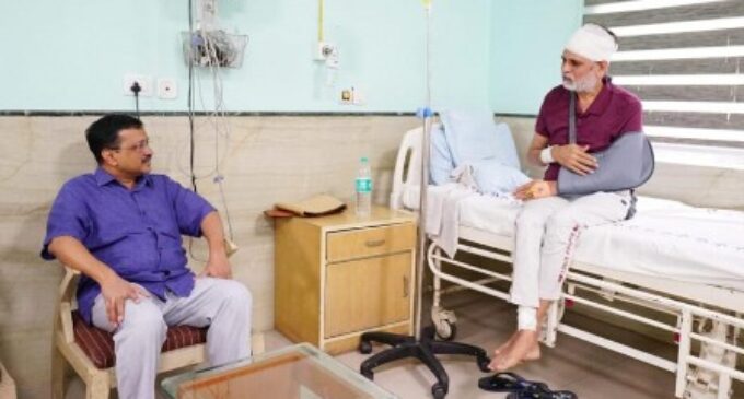 ‘The brave man, the hero’: Arvind Kejriwal meets ailing AAP leader Satyendar Jain in hospital