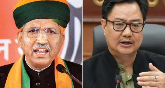 Arjun Ram Meghwal replaces Kiren Rijiju as law minister