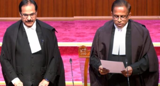 Prashant Mishra, KV Viswanathan take oath as Supreme Court judges