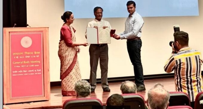 Pride for Odisha: KIIT University Asst. Professor Dr. K. Sony Reddy gets INSA’s ‘Medal for Young Scientist’