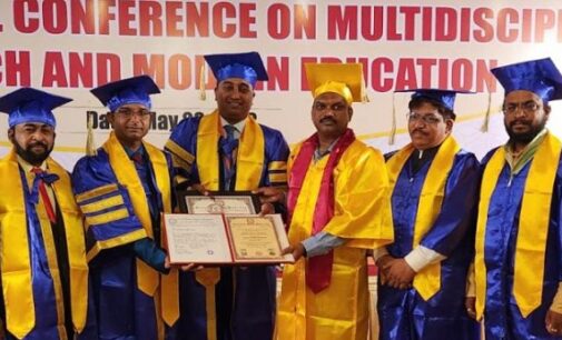 Akshaya Kumar Khemudu, Sub Collector Malkangiri, Receives Doctorate Degree at International Seminar