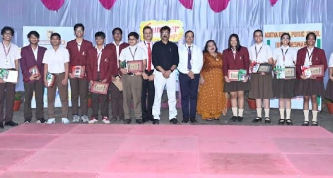 CBSE toppers felicitated at The Aditya Birla Public School