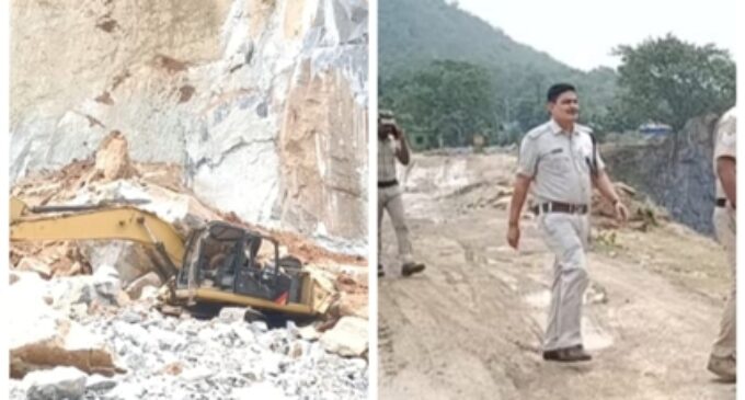 Illegal  black stone quarry- two  killed in a cave in incident