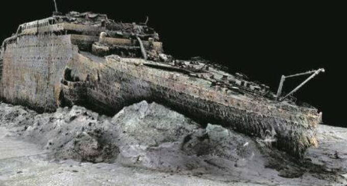 Titanic seen in unprecedented details and clarity in first full-size 3D scan