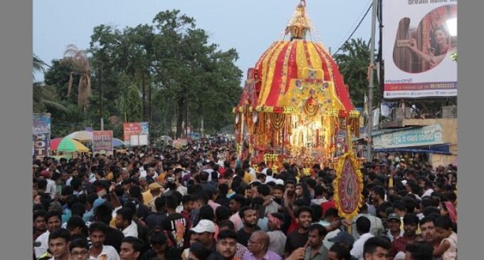 Thousands of devotees witness Emami Rath Yatra at Balasore