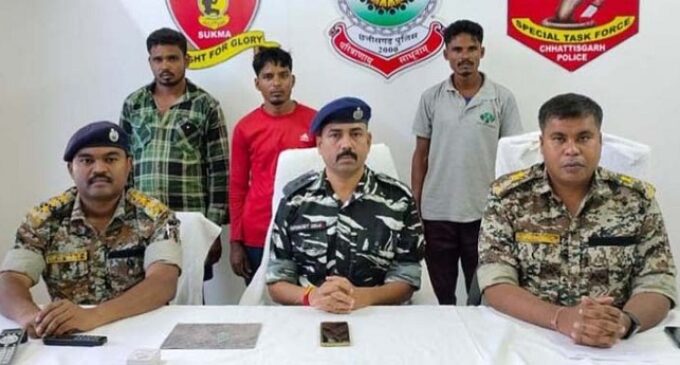 Three Cadre Maoists Surrender Before Sukma Police, Inspired by Government’s Surrender Policy