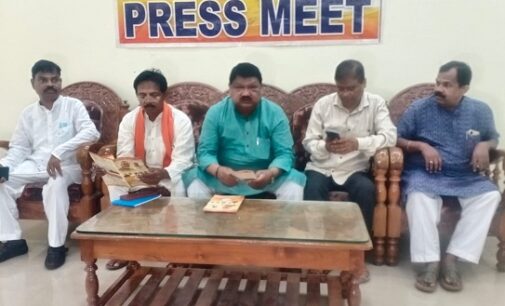 BJP’s Juel Oram Addresses Press Meet at Circuit House Malkangiri, Highlights  Development .