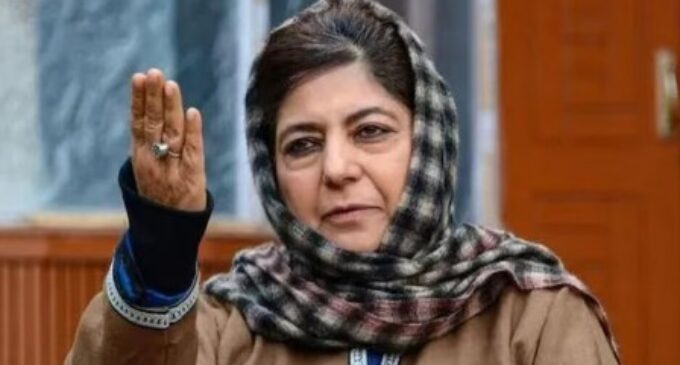 Amry personnel forced Muslims to chant ‘Jai Shri Ram’ after entering J&K mosque: Mehbooba Mufti