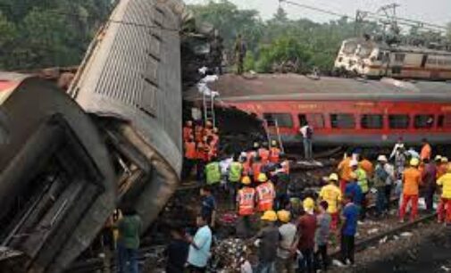 Scene of crying family members, relatives of train crash victims fill tears in eyes of onlookers