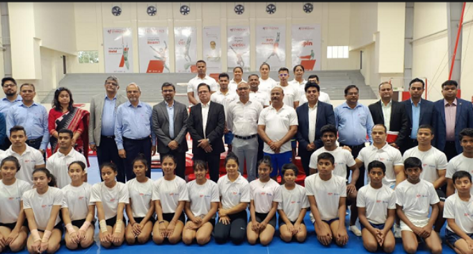 ArcelorMittal Nippon Steel India CEO Dilip Oommen lauds Odisha AM/NS India Gymnastics High Performance Centre