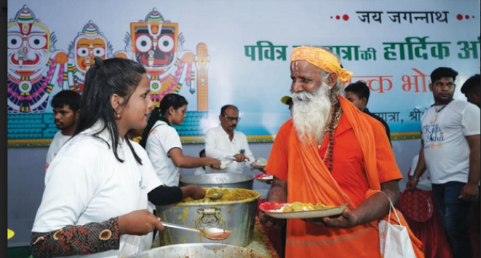 JSP Foundation serves over 1 million devotees at Rath Yatra festival