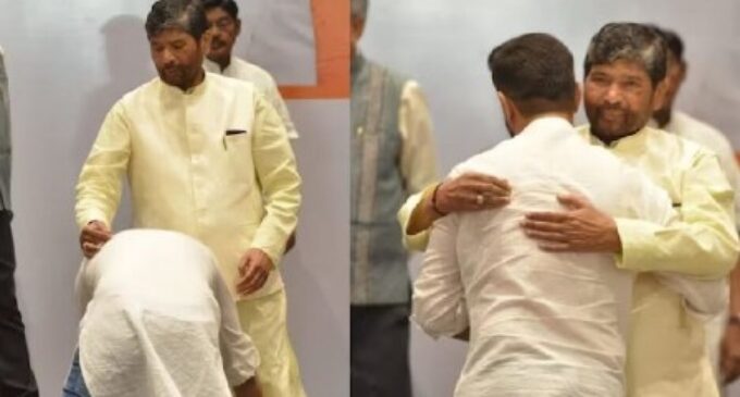 Chirag Paswan hugs estranged uncle Pashupati Paras day after embracing NDA
