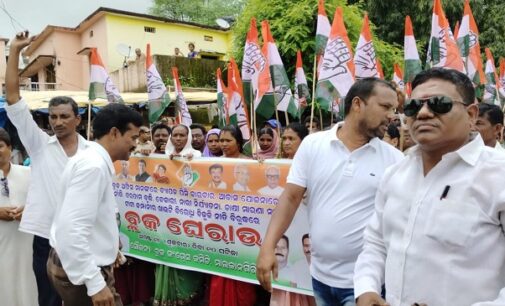 Malkangiri District Congress Committee Protests at Block Office, Issues Demand Letters to Governor