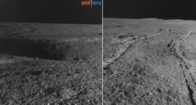 Chandrayaan-3 rover comes across crater on lunar surface, commanded to head on new path