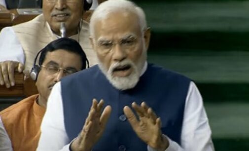 PM Narendra Modi replies to debate on no-confidence motion against his government in Lok Sabha