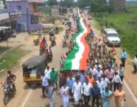 Massive Display of Patriotism: Mathili, Malkangiri Hosts Spectacular 1.1 Kilometer Long National Flag Rally