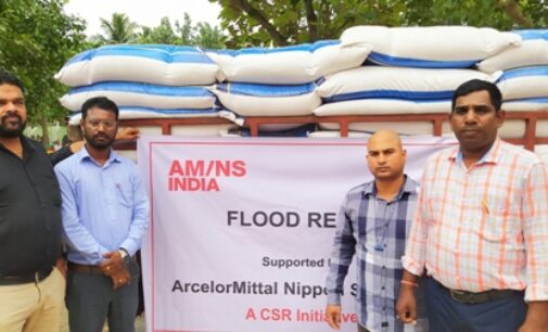 AM/NS India provides relief to flood-hit villages in Jagatsinghpur district