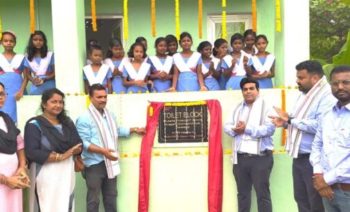 AM/NS India constructs new Toilet Blockin Musadia UP school