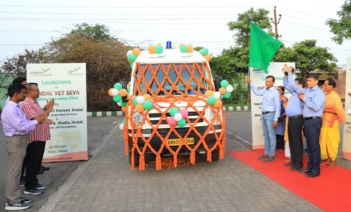 Naveen Jindal Flag-off “Jindal Vet Seva” Mobile Veterinary Ambulance for Animal Welfare