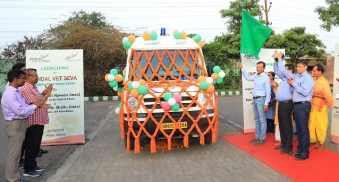 Naveen Jindal Flag-off “Jindal Vet Seva” Mobile Veterinary Ambulance for Animal Welfare