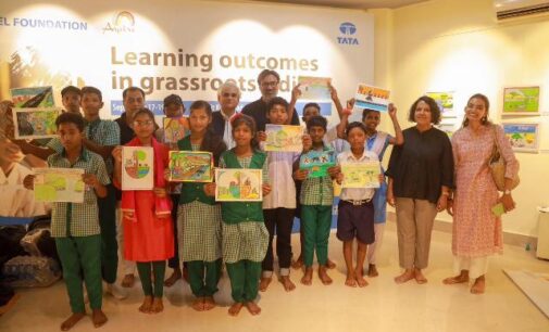 Tata Steel Foundation organises an exhibition of paintings by children in Bhubaneswar