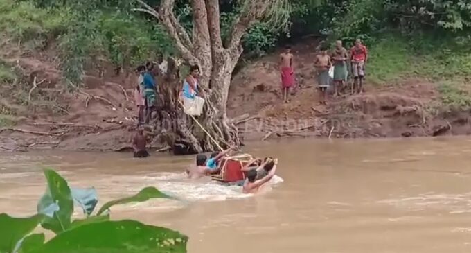 Close shave for Odisha villagers as cable snaps while taking body across river for cremation