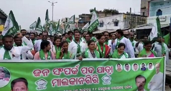 BJD Embarks on Public Relations March in Malkangiri District to Connect with Grassroots