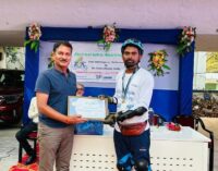 Covers 540 Km on a Bicycle for Electrical Safety; Malkangiri to Berhampur