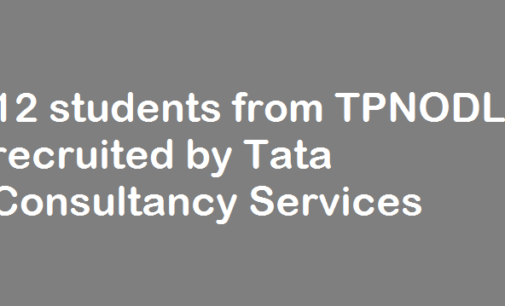 12 students from TPNODL Vocational Training Centre recruited by Tata Consultancy Services