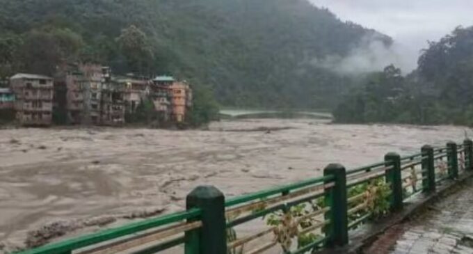 Flash floods in Sikkim wash away roads, bridges, 23 Army jawans missing