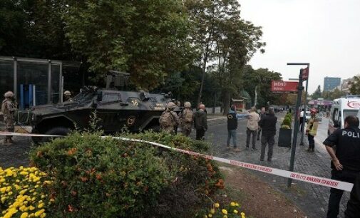 2 cops injured in suicide bombing outside Turkiye Parliament building in Ankara