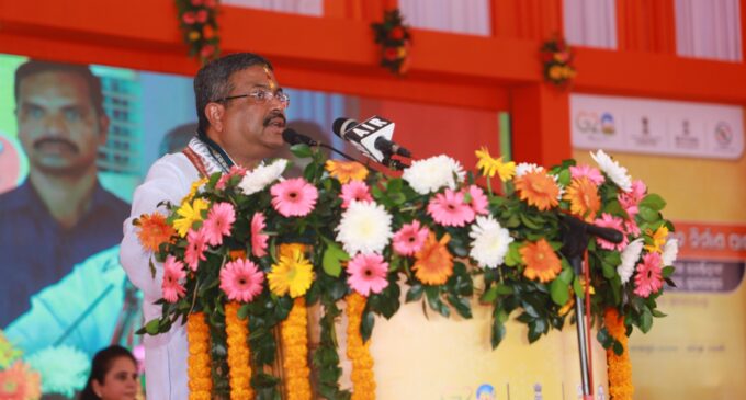 Union minister Dharmendra Pradhan lays foundation stone for NSTI Plus