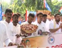 Novel protest against price rise: Odisha Chhatra Congress sells onion at Rs 20/kg before agri minister’s residence