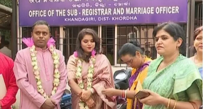 Odisha: 2 civil servants get married in low-key ceremony to set examples for others