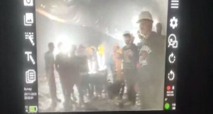 Rescuers release first video of workers trapped inside collapsed Uttarakhand tunnel