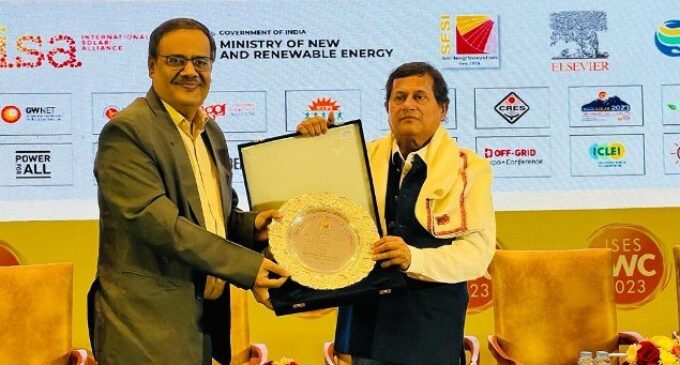 Solar Energy Society of India Honours Achyuta Samanta