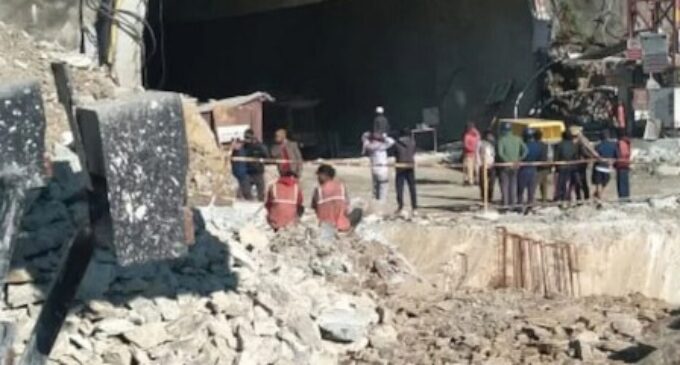 Tunnel under construction on Yamunotri NH in Uttarakhand partially collapses, 40 workers trapped