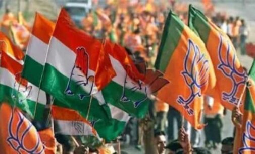 Congress celebrates Telangana win as BJP leads in Chhattisgarh, MP, Rajasthan